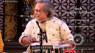 Pandit Swapan Chaudhuri Live Tabla solo at Kolkata 28 January 2023 [upl. by Aeli33]