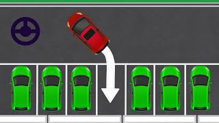 Simplified animated guide to Reverse Parking [upl. by Neyuq]