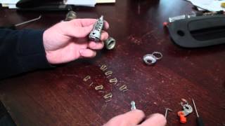 Recode Rekey Car Door Lock Cylinder  Use Any Key to Unlock Car Ex Durango [upl. by Rotkiv]