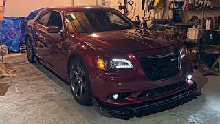 Chrysler 300 SRT8  How to install splitterlip amp sideskirt extensions [upl. by Antebi]