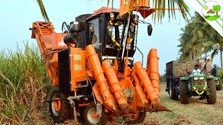 Shaktiman Sugarcane Harvester First Time in Field with John Deere [upl. by Eseila]