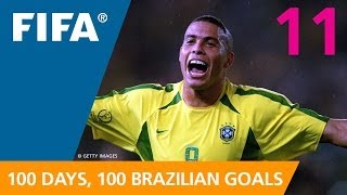 100 Great Brazilian Goals 11 Ronaldo KoreaJapan 2002 [upl. by Anidam]