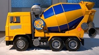 Very cool big Concrete mixer Car for boys and kidsBetonmischer AutoBetongblande bil [upl. by Yelak]