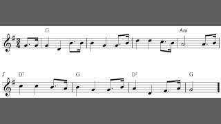 Free violin sheet music Oh My Darling Clementine [upl. by Duile868]