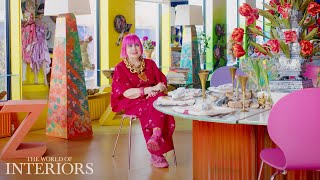 Touring Dame Zandra Rhodes’ Radiant London Penthouse  Visitors’ Book [upl. by Anived]