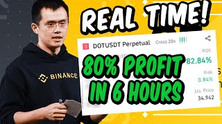 Live Binance Futures Trading 80 PROFIT in 6 Hours [upl. by Nerol]