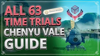 All 63 TIME TRIALS Chenyu Vale GUIDE  Genshin Impact 44 [upl. by Yenetruoc]