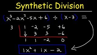 Synthetic Division of Polynomials [upl. by Consuela]