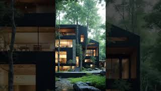 Luxury Modern Wood House Exterior Design  Stunning Architecture Inspiration viralshort shorts [upl. by Acila369]