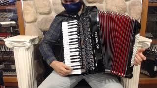 SCANAIRIHBK  Black Scandalli Air I Piano Accordion LMMH 37 96 5499 [upl. by Krueger]