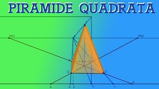 Prospettiva centrale di una piramide a base quadrata [upl. by Nuahc]