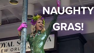 New Orleans Mardi Gras Greasing of the poles [upl. by Adnana]