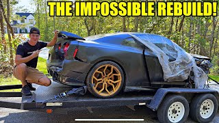 Rebuilding A Wrecked 2024 Nissan GTR In My Driveway [upl. by Akinej]