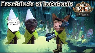 Path of exile 325  Rue explaining Frostblades of Katabasis mechanics for his leaguestarter [upl. by Dewey]