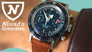 Nivada Grenchen Chronomaster The Universal Sports Watch Review [upl. by Sokim]