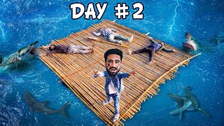 24 Hours on Homemade Boat Between Dangerous River  Gone Wrong 😱 [upl. by Ahsiuqram900]