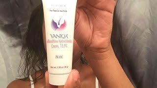 Facial hair Hirsuitism PCOS how I apply Vaniqa cream [upl. by Yesdnik177]