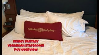 Disney Fantasy Verandah Stateroom  Disney Cruise Line [upl. by Carmine554]