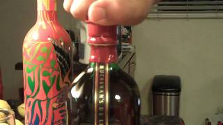 Buchanans Deluxe 12 year Scotch Whiskey Problems opening the bottle [upl. by Eussoj]