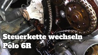 Steuerkette wechseln  Polo 6R  Motorcode CGPA CGPB [upl. by Hanford]