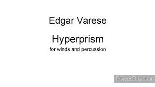 scorevideo Edgar Varese Hyperprism  for winds and percussion [upl. by Acinom]