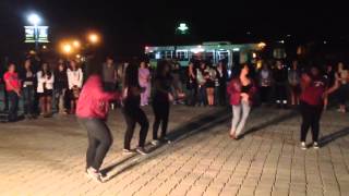 LTA Beta Theta Strolling and Saluting at Lambda Theta Phi Yardshow 2014 [upl. by Eillit737]