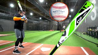 Hitting a quotjuicedquot 2019 MLB Baseball with the GREEN CF ZEN new exit velo record by a lot [upl. by Sedgewake]