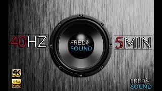 40 Hz Test Tone by Fred amp Sound Subwoofer adjustment [upl. by Norym]