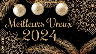 Meilleurs vœux 2024  CARTE DE VOEUX 2024 [upl. by Anul]