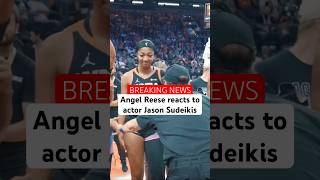 WNBA AllStar Game Angel Reese had an awkward moment with actor Jason Sudeikis during a timeout [upl. by Jacobo]