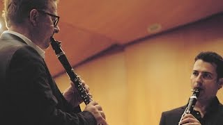 Wenzel Fuchs amp JM Santandreu  Concert for two clarinets and orquestra Op 35 by Franz Krommer [upl. by Aleunam]