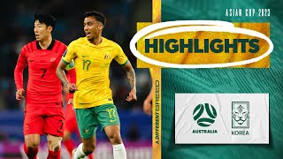 Australia v Korea Republic  Highlights  AFC Asian Cup 2023 [upl. by Corel463]