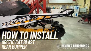 Arctic Cat Blast Rear Bumper Install [upl. by Kerek389]