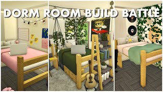 DORM ROOM BUILD BATTLE IN BLOXBURG [upl. by Yenwat]