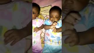 I wish you this double blessing baby love cute twinmoments twinsister [upl. by Ahter]