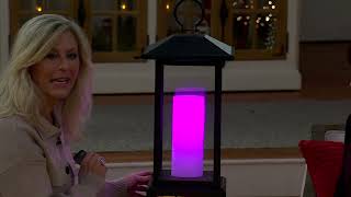 Duraflame 28quot Electric Infrared Etched Color Changing Lantern Heater on QVC [upl. by Eedrahc719]