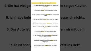 10 Sätze mit darum Deutsche Grammatik Deutsch schreiben Deutsch sprechen und hören deutsch lernen [upl. by Mayram]