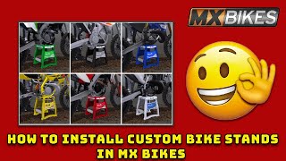 how to install custom bike stands in MX Bikes [upl. by Jenifer998]