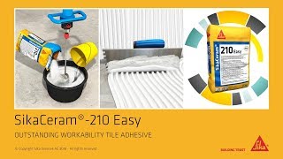 SikaCeram®210 Easy  Outstanding workability tile adhesive [upl. by Yasdnyl]