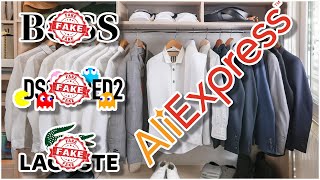 Fake Designer T Shirts From AliExpress  THE LOGO IS THE WRONG WAY ROUND [upl. by Arriaes]