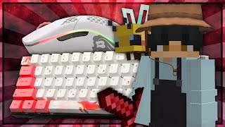 Thocky Keyboard  Mouse Sounds ASMR  Hypixel Bedwars [upl. by Ynaffet]