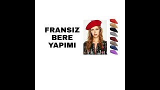 ÇOK KOLAY ELDE BERE DİKİMİ  KENDİN YAP  DIY FRENCH BERET [upl. by Toh801]