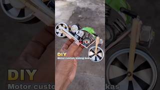 Diy kreatif motor moge custom kaleng bekas bertenaga diy creative toys mainan motor dinamo [upl. by Akaenahs]