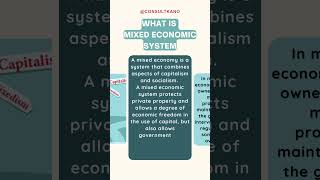 What is a Mixed Economy Mixed Economy Explained MixedEconomy Economics101 [upl. by Nilok]