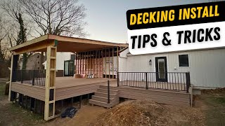 Tricks for Installing Composite Decking [upl. by Annaierb]