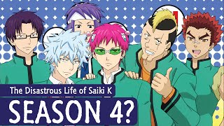 The Disastrous Life of Saiki K Season 4 Release Date amp Possibility [upl. by Connelley88]