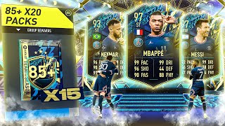 FIFA 22 15 x Guaranteed 85 x 20 Ligue 1 TOTS Swaps Packs [upl. by Aliwt]