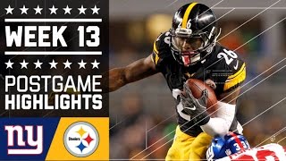 Giants vs Steelers  NFL Week 13 Game Highlights [upl. by Chaunce]