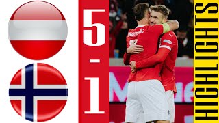 Marko Arnautovic Goal  Austria vs Norway 51  Highlights  UEFA Nations League 202425 [upl. by Amsed515]