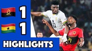 Angola 11 Ghana • Goals Highlight • 2025 AFCON Qualifiers [upl. by Bisset582]